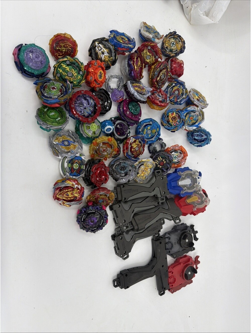 Beyblade Bulk Set Accessories Model Parts Collection Complete With Launcher